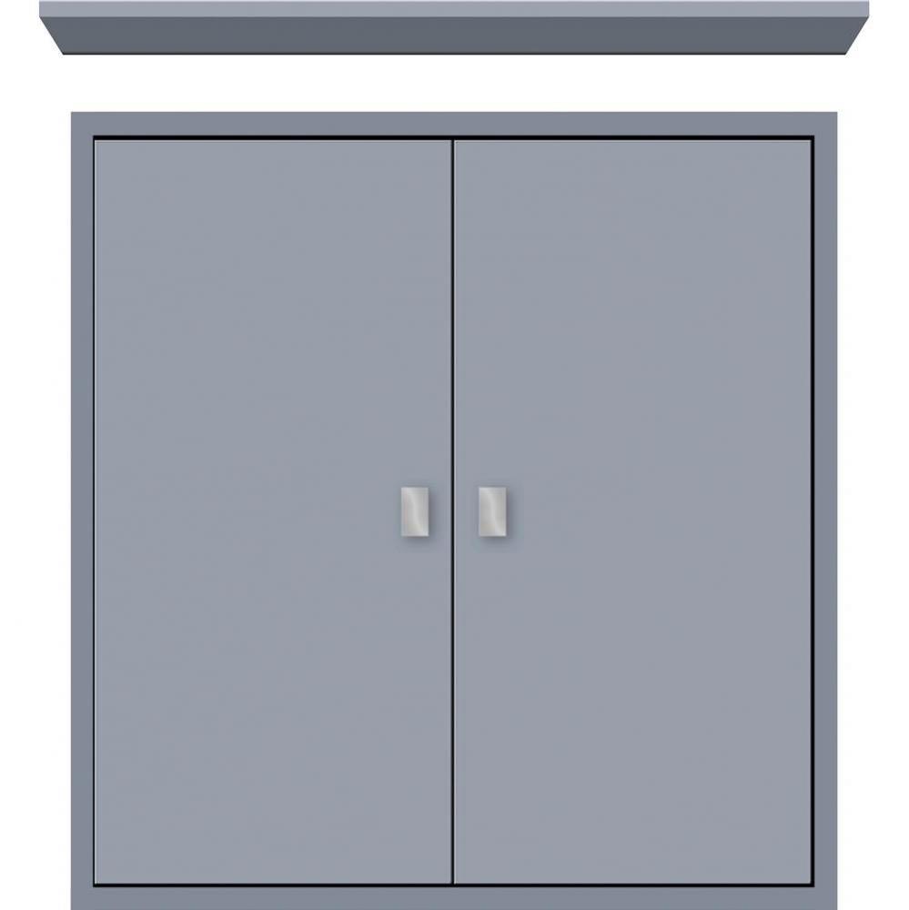 24 X 6.25 X 25 Inset Cubby Slab Sat Silver