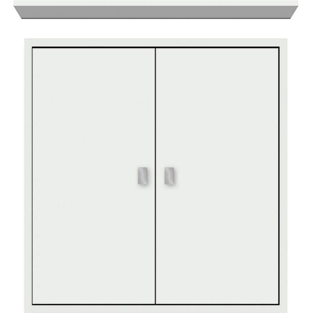 24 X 6.25 X 25 Inset Cubby Slab Powder Grey