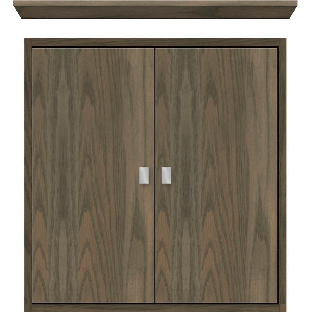24 X 6.25 X 25 Inset Cubby Slab Dusky Oak