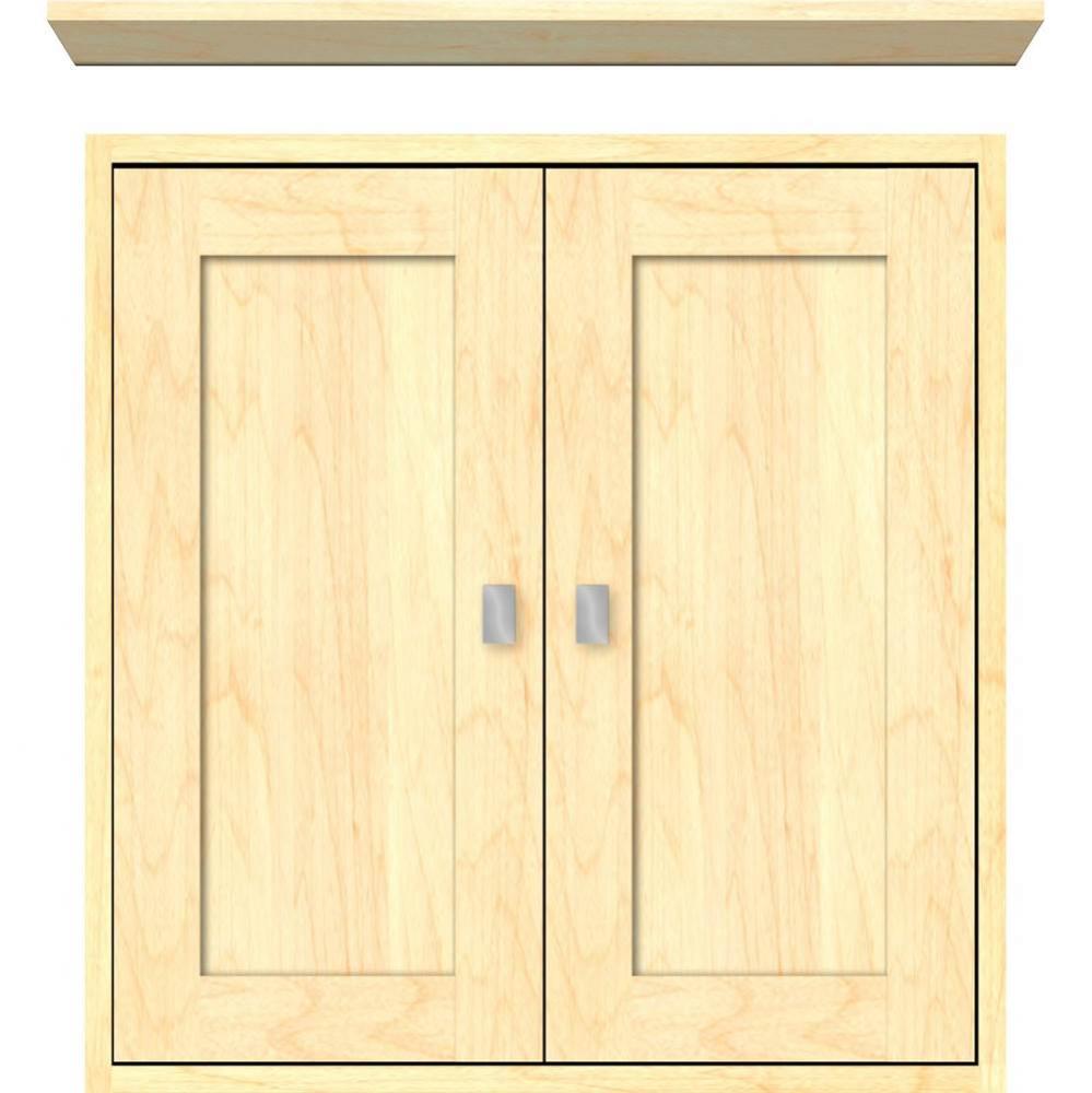24 X 6.25 X 25 Inset Cubby Shaker Nat Maple