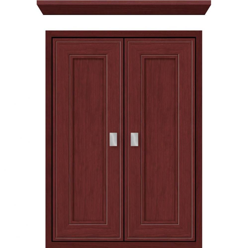 18 X 6.25 X 25 Inset Cubby Deco Miter Dk Cherry