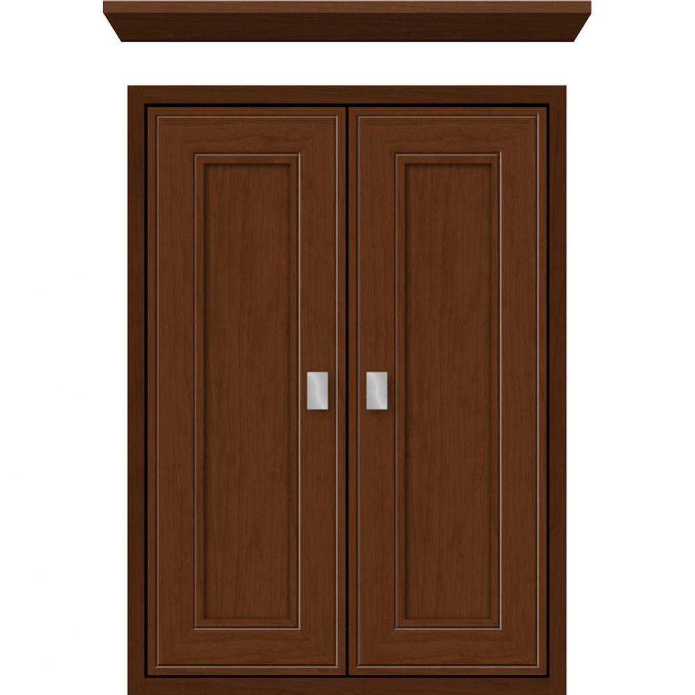 18 X 6.25 X 25 Inset Cubby Deco Miter Pecan Cherry