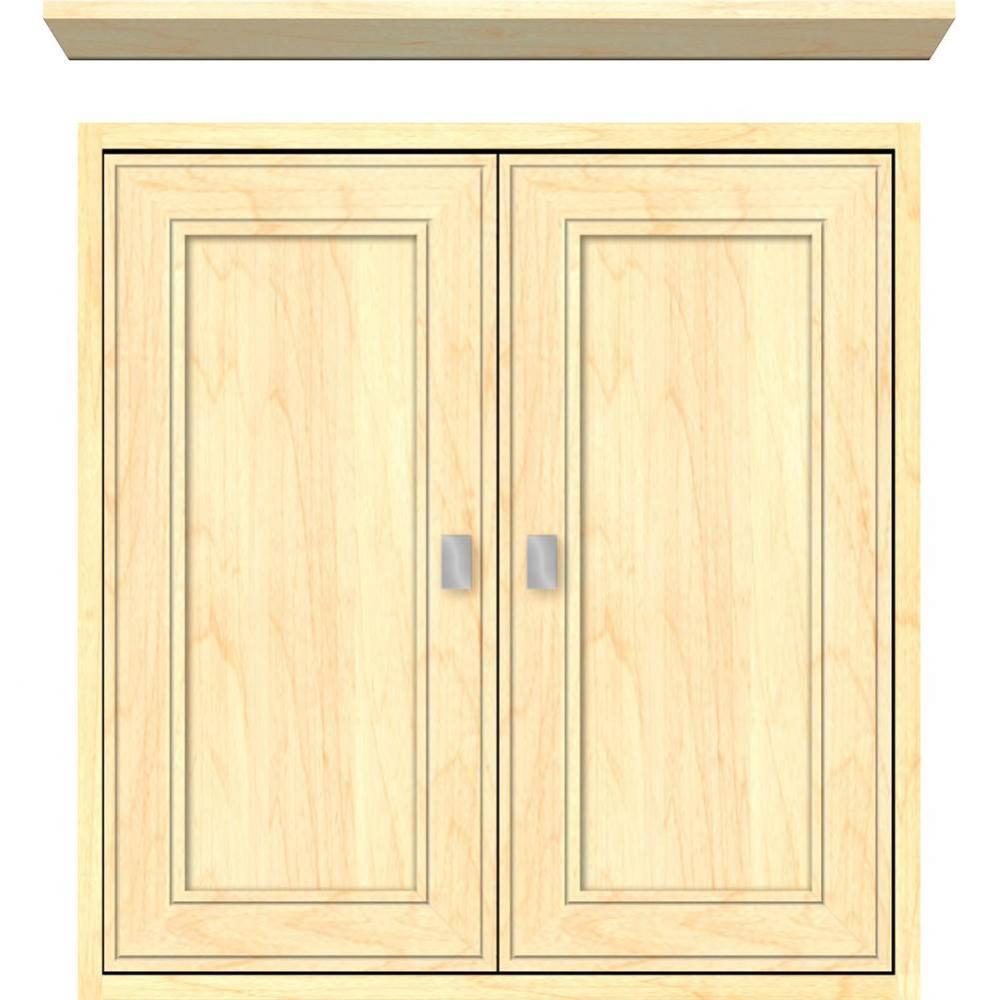 24 X 6.25 X 25 Inset Cubby Deco Miter Nat Maple