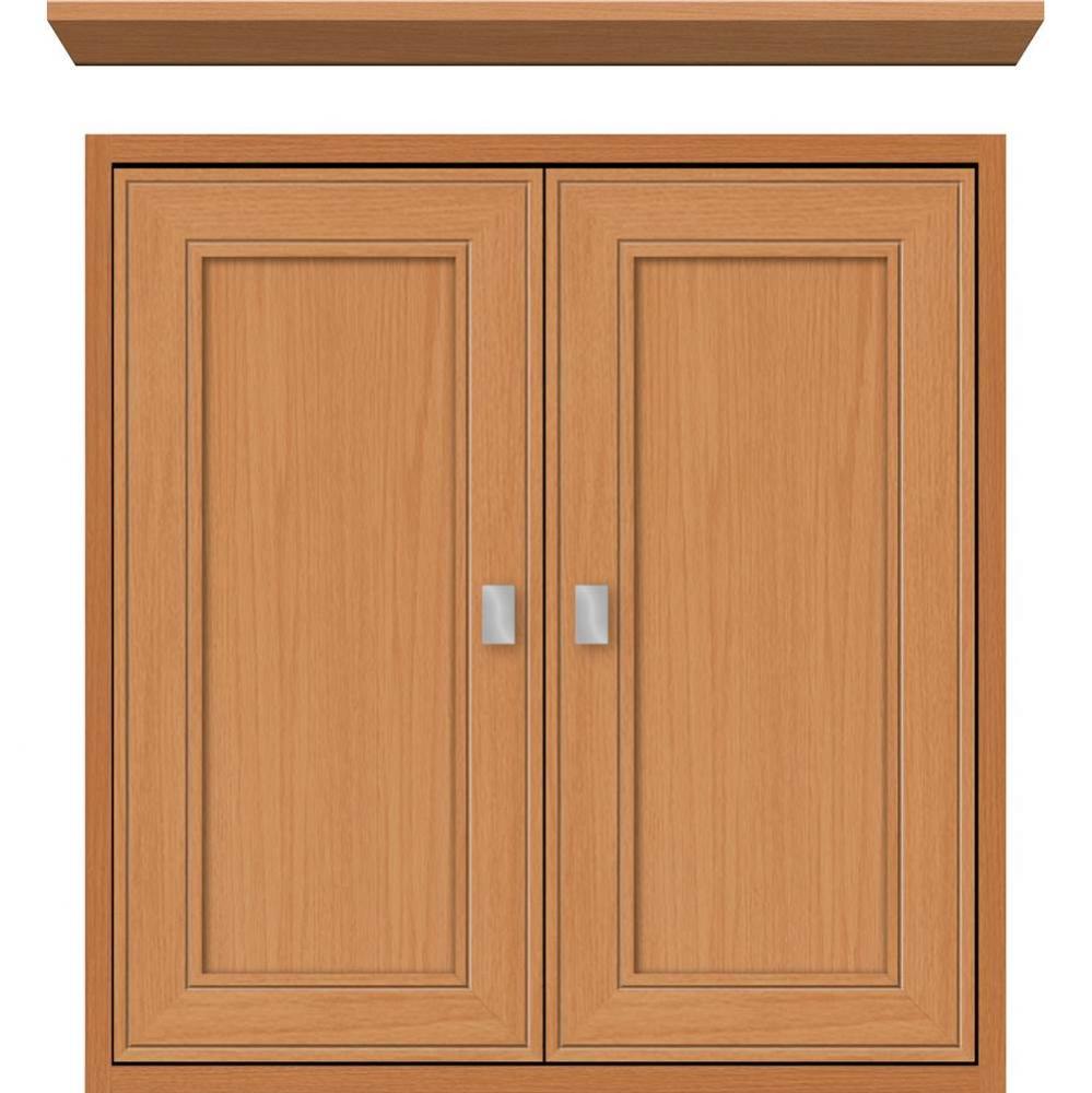 24 X 6.25 X 25 Inset Cubby Deco Miter Nat Oak