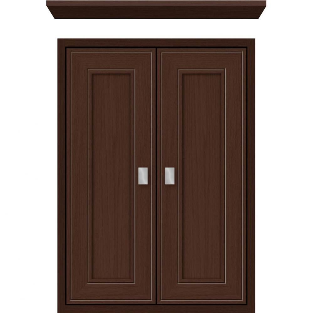 18 X 6.25 X 25 Inset Cubby Deco Miter Choc Oak