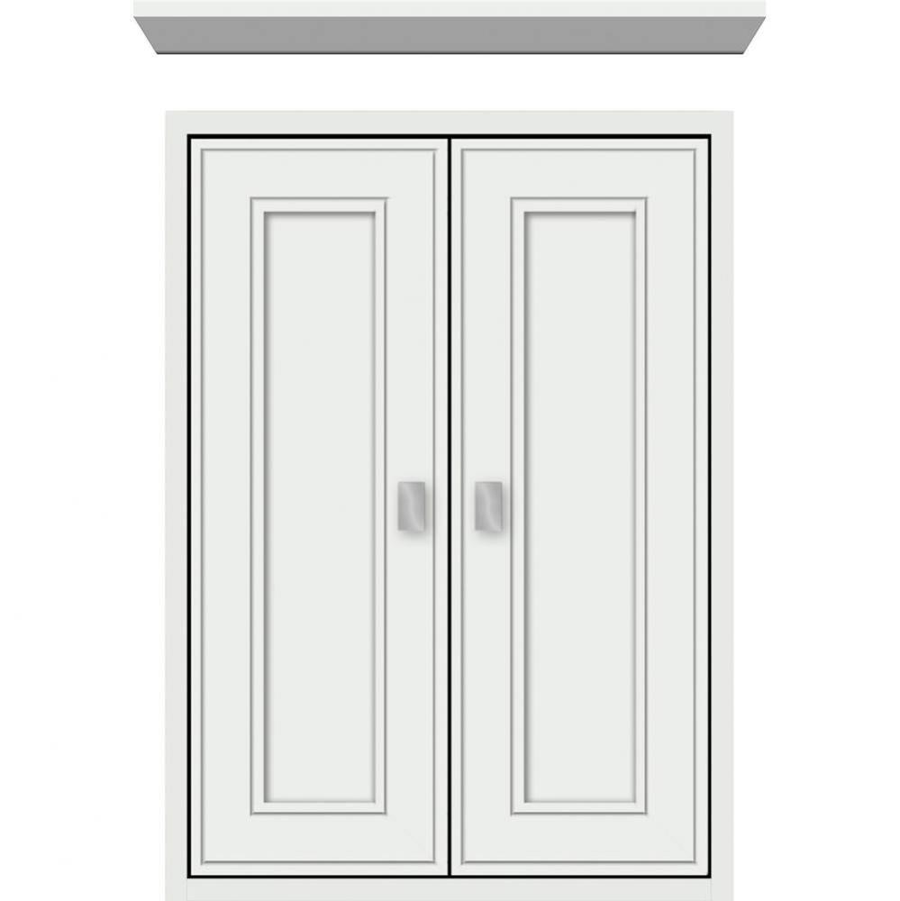 18 X 6.25 X 25 Inset Cubby Deco Miter Powder Grey