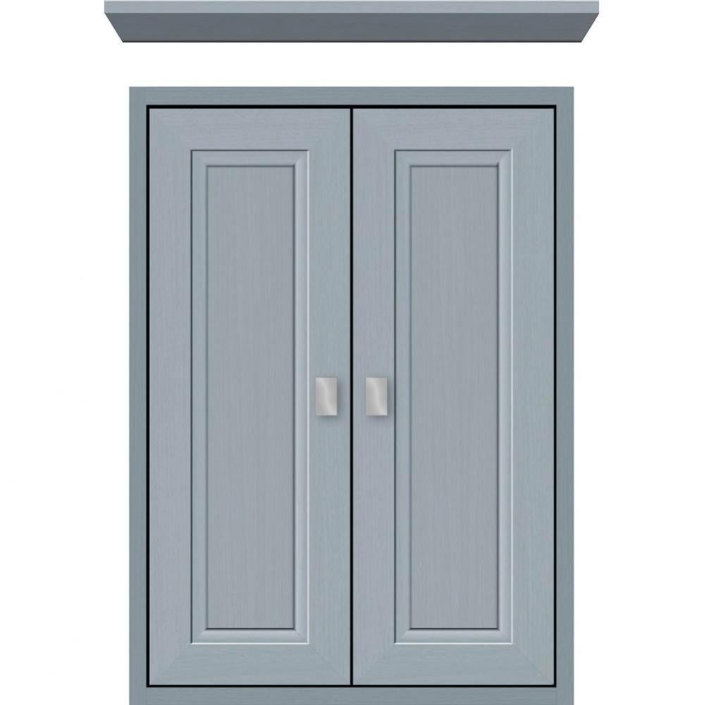18 X 6.25 X 25 Inset Cubby Ogee Miter Silver Oak