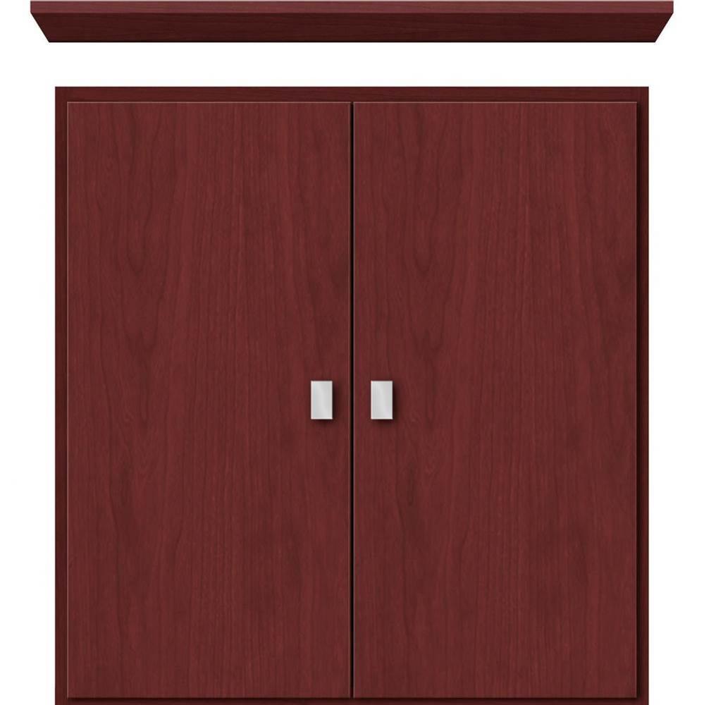 24 X 5.5 X 25 Wall Cubby Slab Dk Cherry