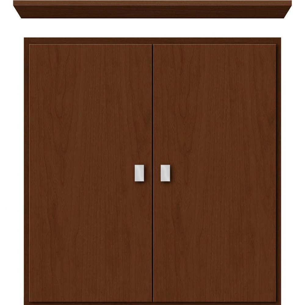 24 X 5.5 X 25 Wall Cubby Slab Pecan Cherry