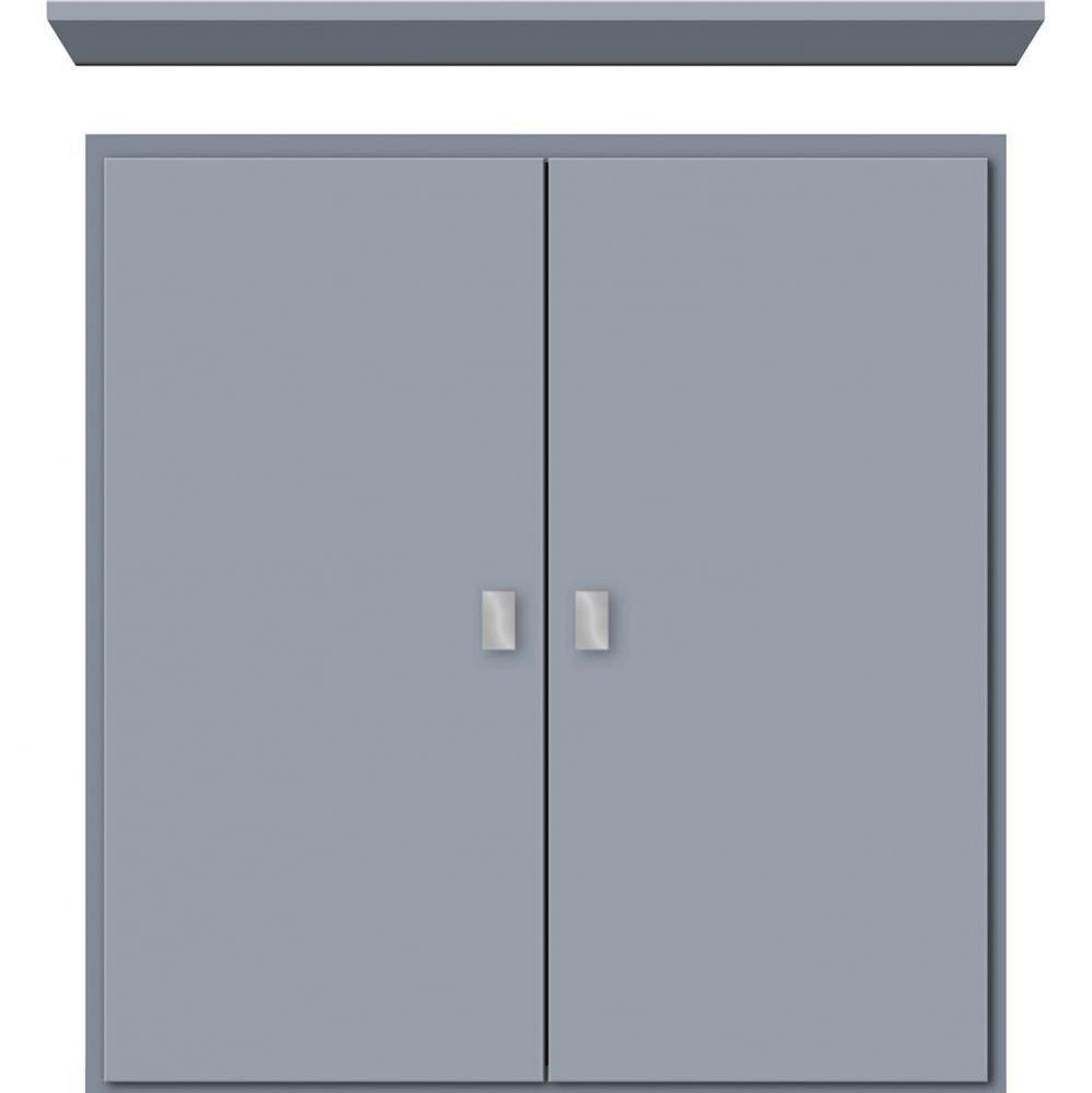 24 X 5.5 X 25 Wall Cubby Slab Sat Silver
