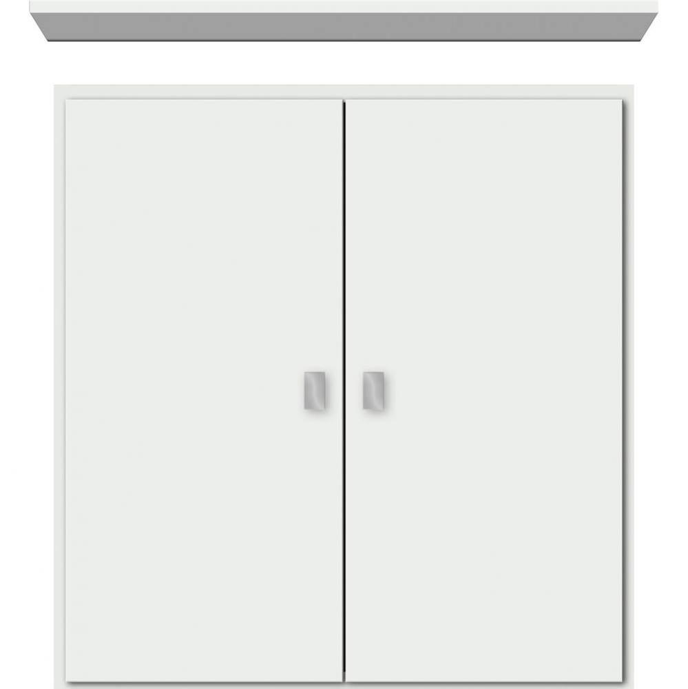 24 X 5.5 X 25 Wall Cubby Slab Powder Grey