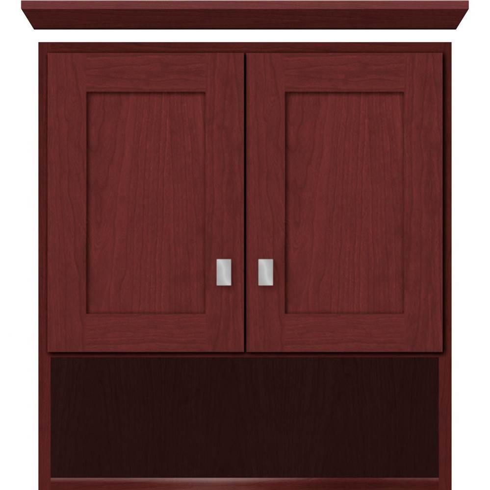 24 X 8.5 X 26 Overjohn Shaker Dk Cherry