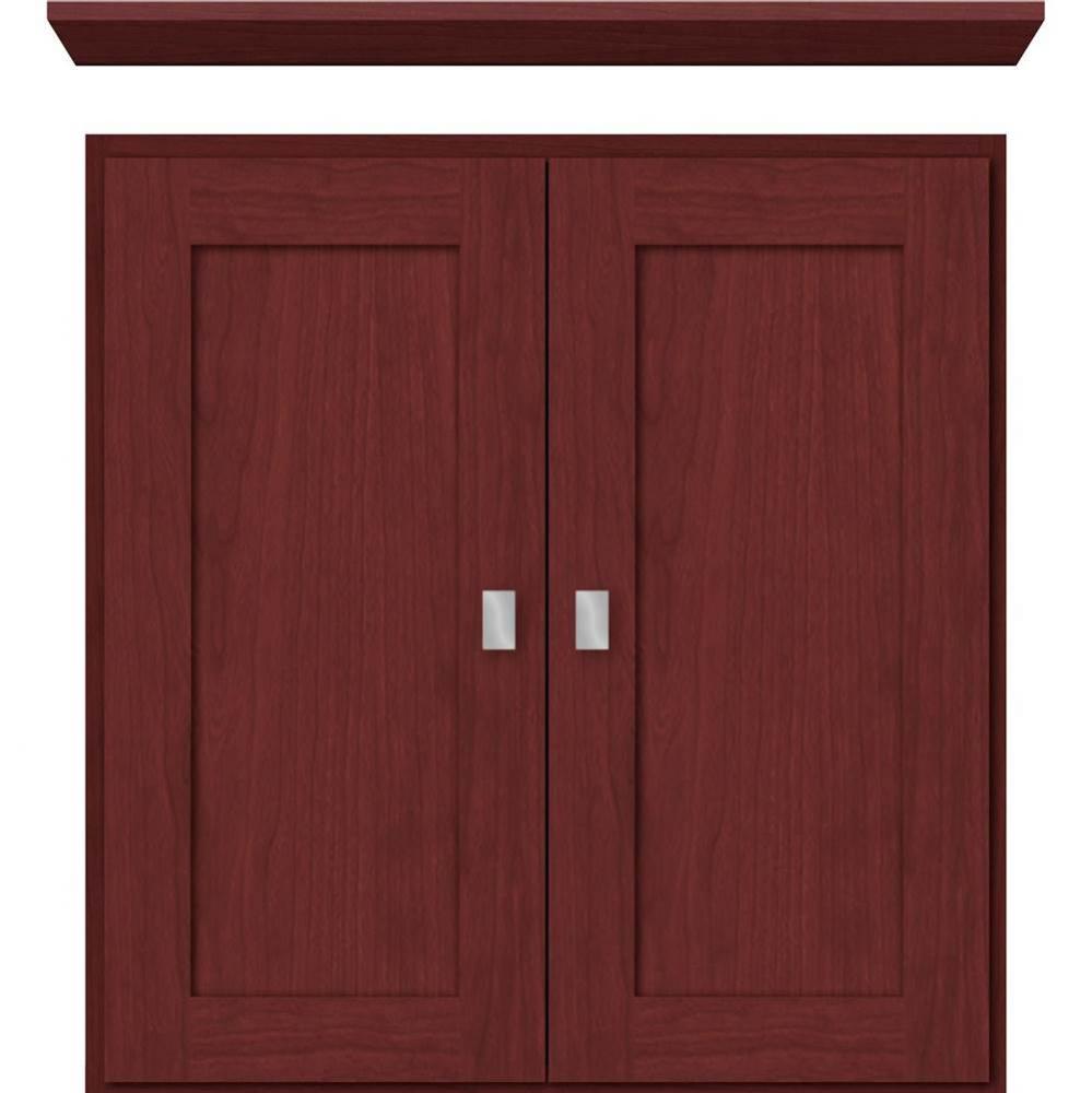 24 X 5.5 X 25 Wall Cubby Shaker Dk Cherry