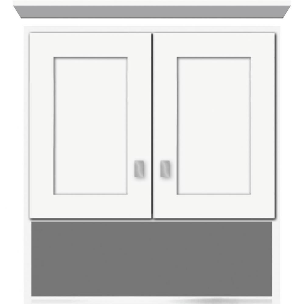 24 X 8.5 X 26 Overjohn Shaker Sat White