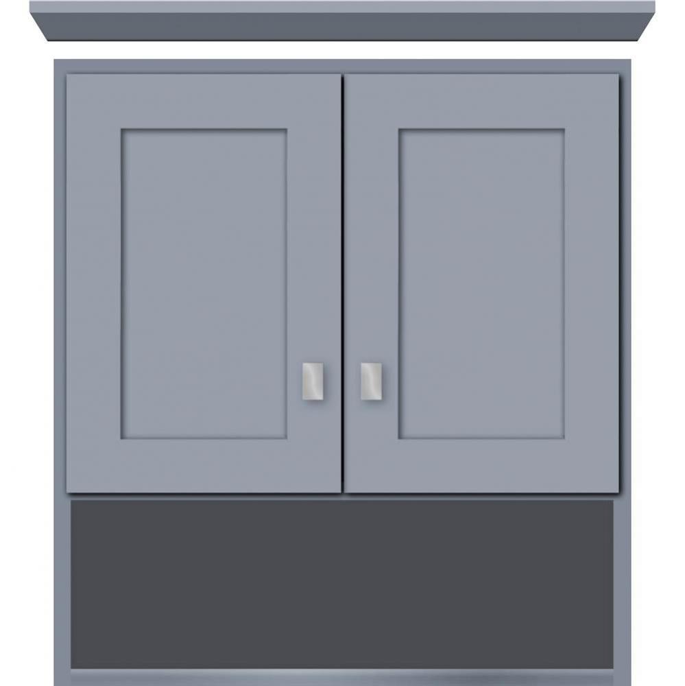 24 X 8.5 X 26 Overjohn Shaker Sat Silver