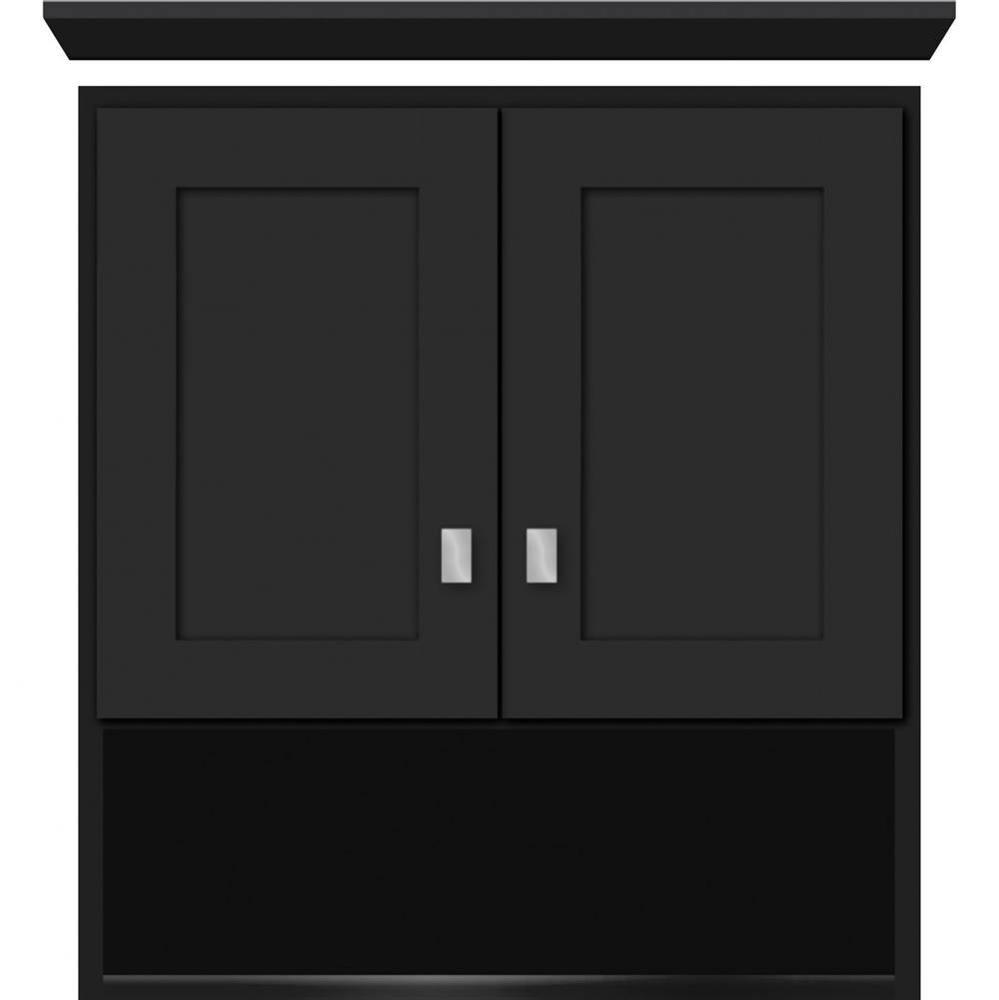 24 X 8.5 X 26 Overjohn Shaker Sat Black