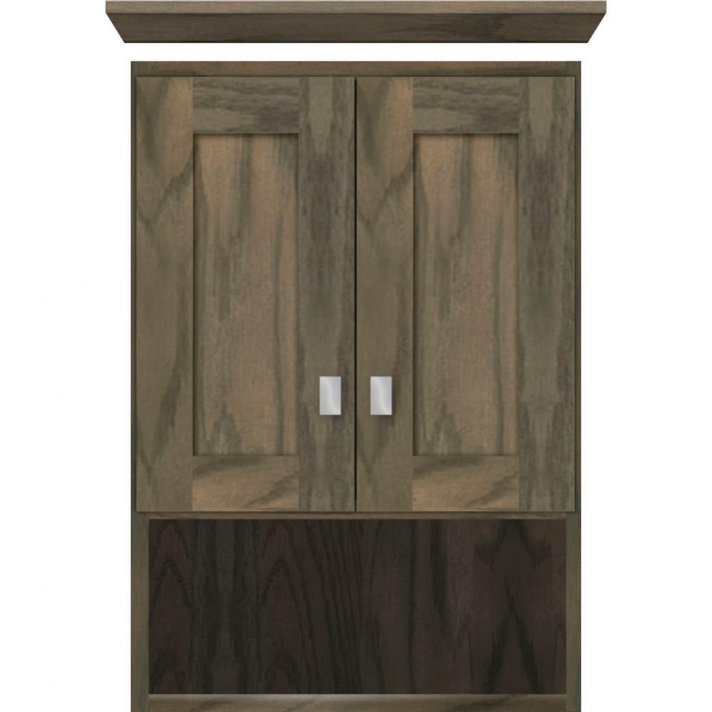 18 X 8.5 X 26 Overjohn Shaker Dusky Oak