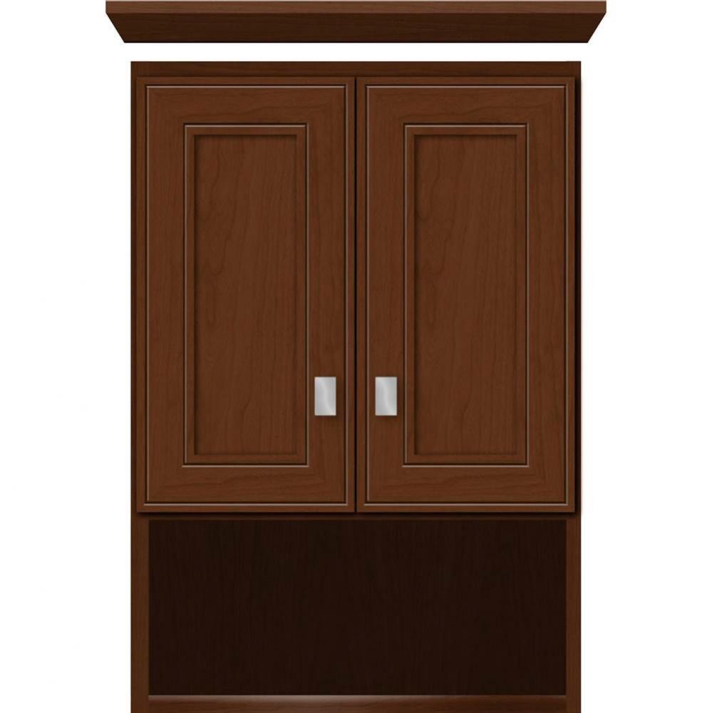 18 X 8.5 X 26 Overjohn Deco Miter Pecan Cherry