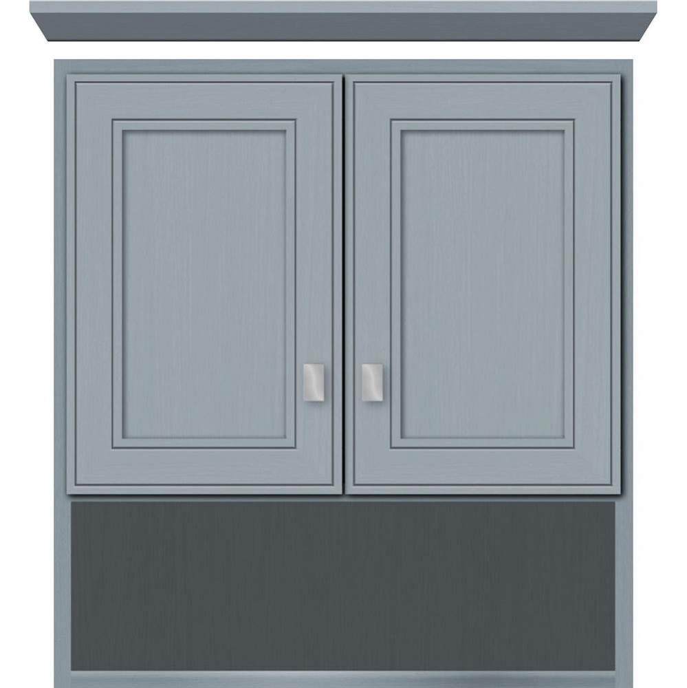24 X 8.5 X 26 Overjohn Deco Miter Silver Oak