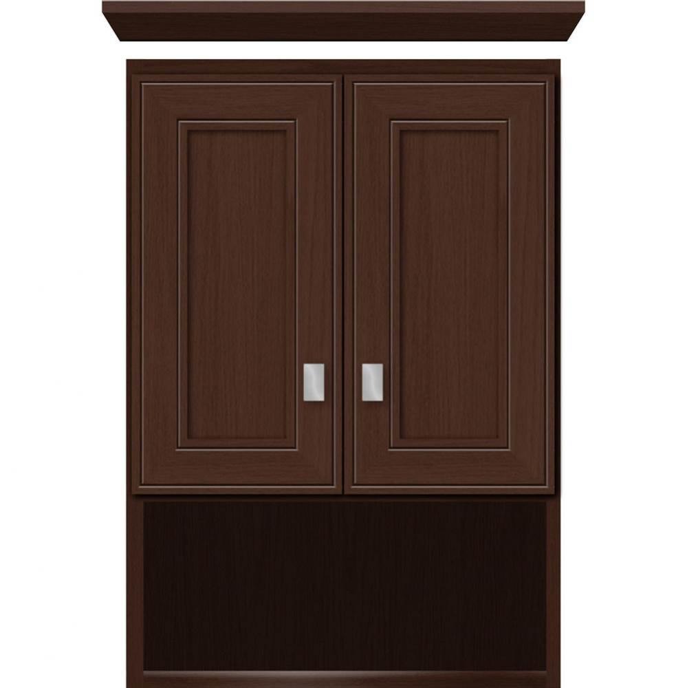 18 X 8.5 X 26 Overjohn Deco Miter Choc Oak