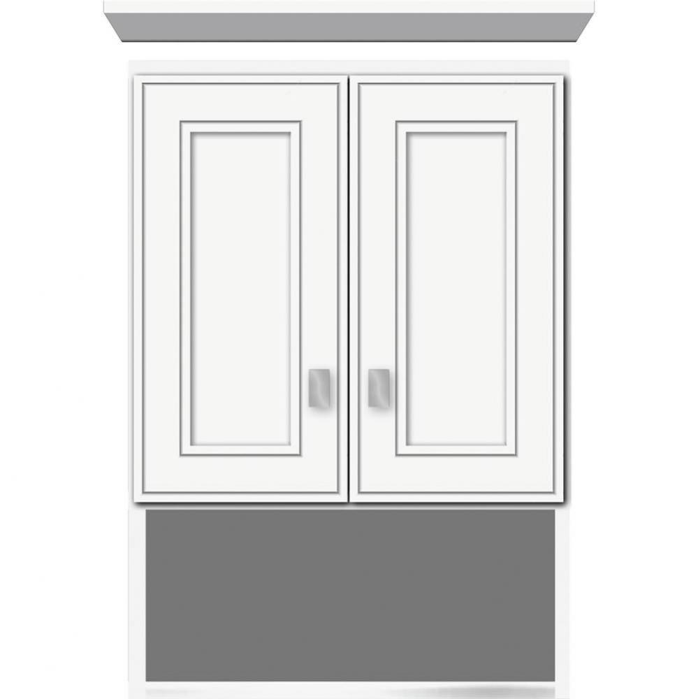 18 X 8.5 X 26 Overjohn Deco Miter Sat White