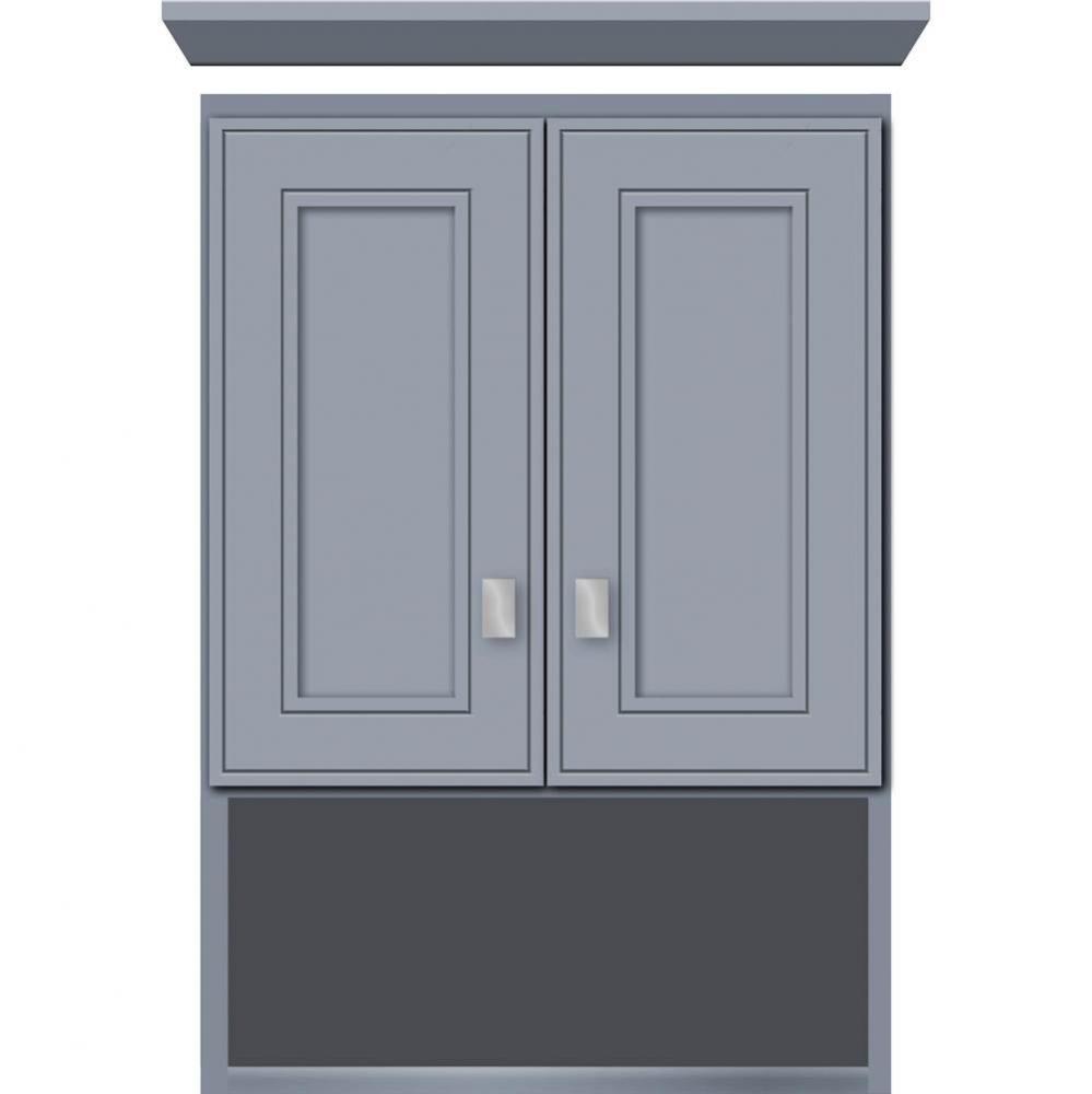 18 X 8.5 X 26 Overjohn Deco Miter Sat Silver
