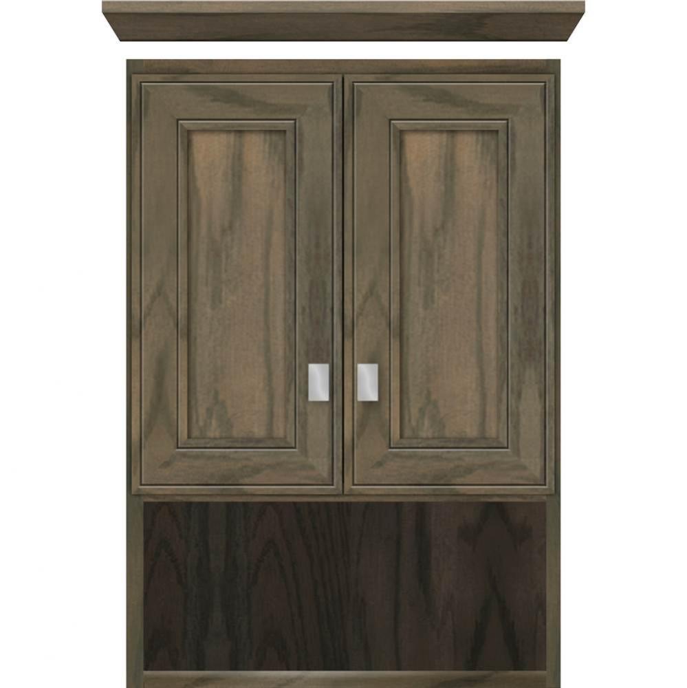 18 X 8.5 X 26 Overjohn Deco Miter Dusky Oak