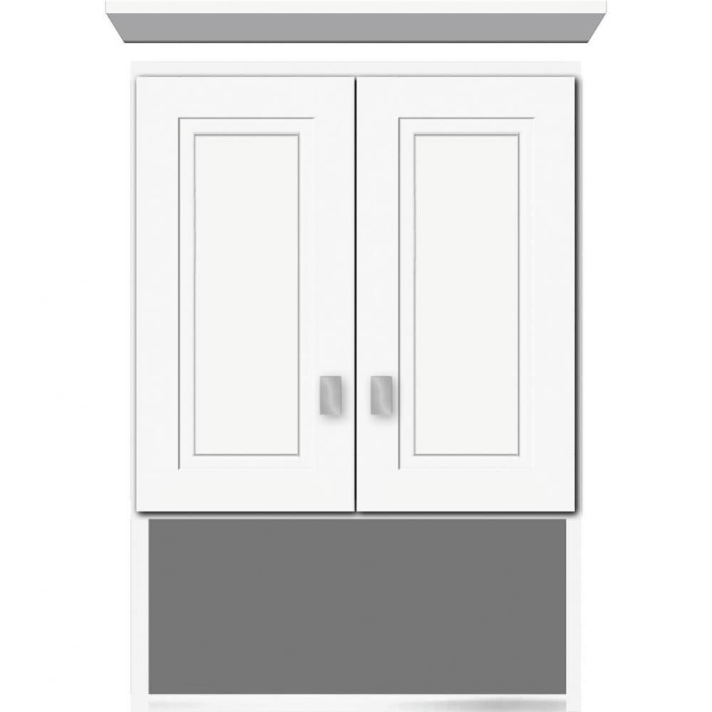 18 X 8.5 X 26 Overjohn Ogee Miter Sat White