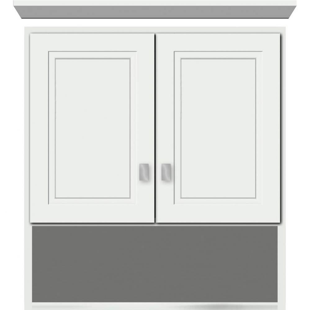 24 X 8.5 X 26 Overjohn Ogee Miter Powder Grey
