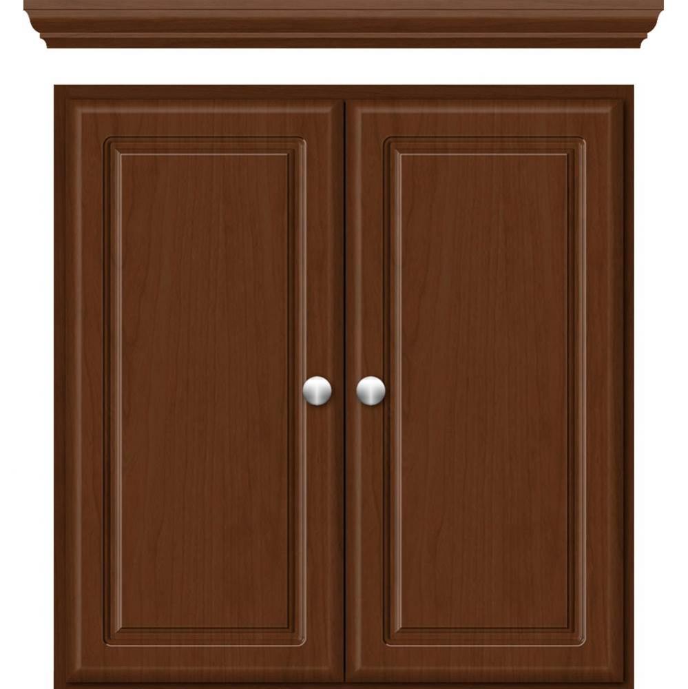 24 X 5.5 X 25 Wall Cubby Ultra Pecan Cherry