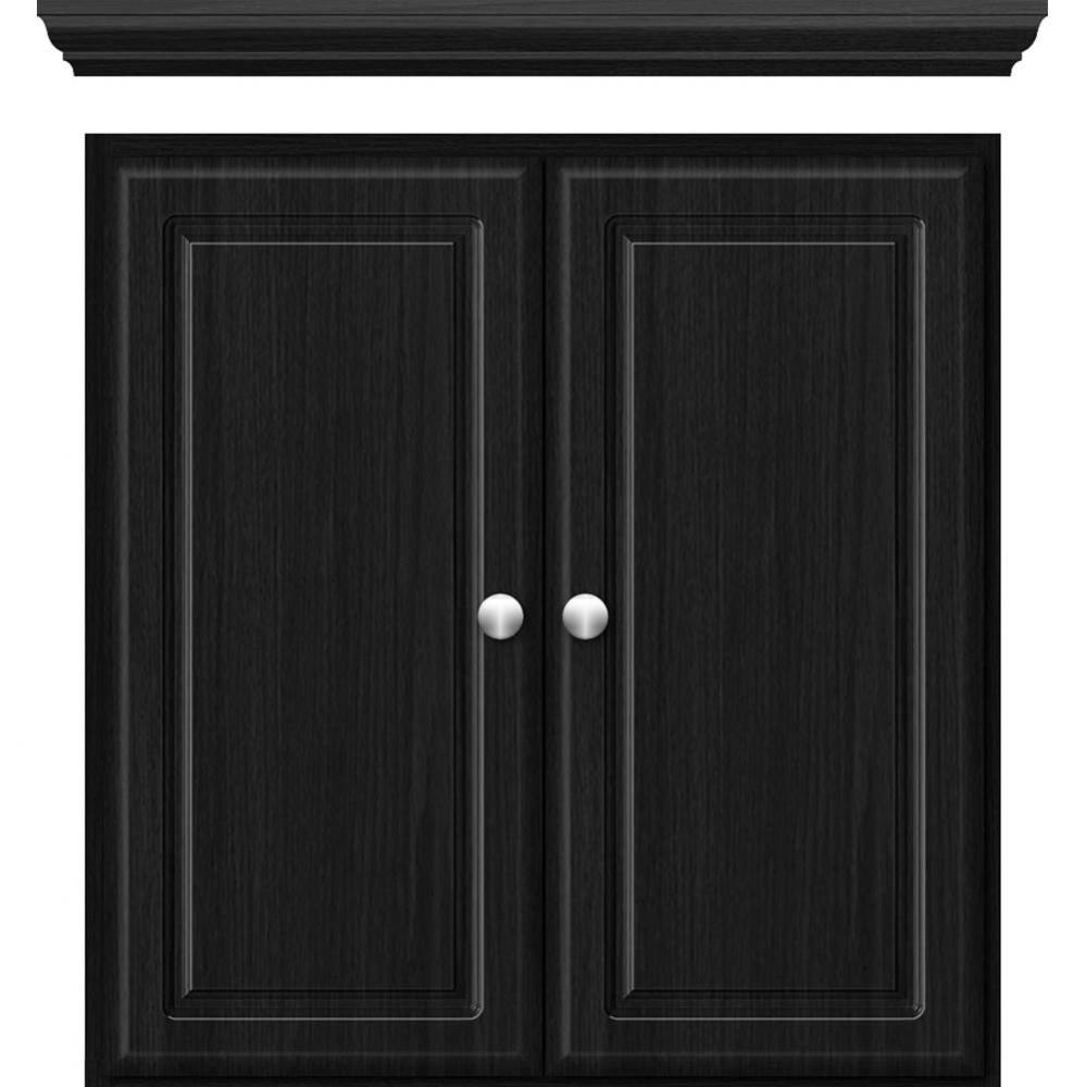 24 X 5.5 X 25 Wall Cubby Ultra Midnight Oak