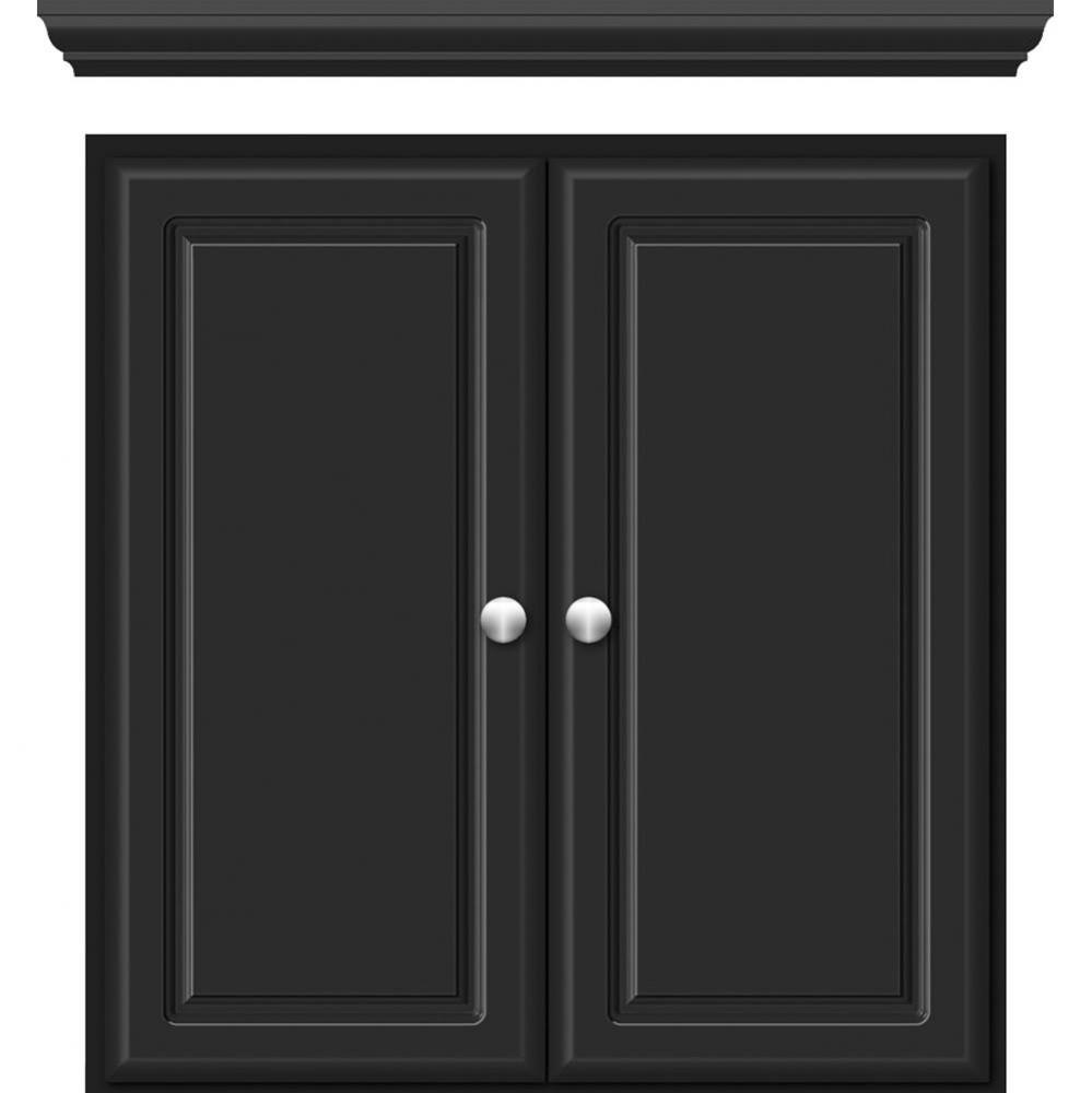 24 X 5.5 X 25 Wall Cubby Ultra Sat Black