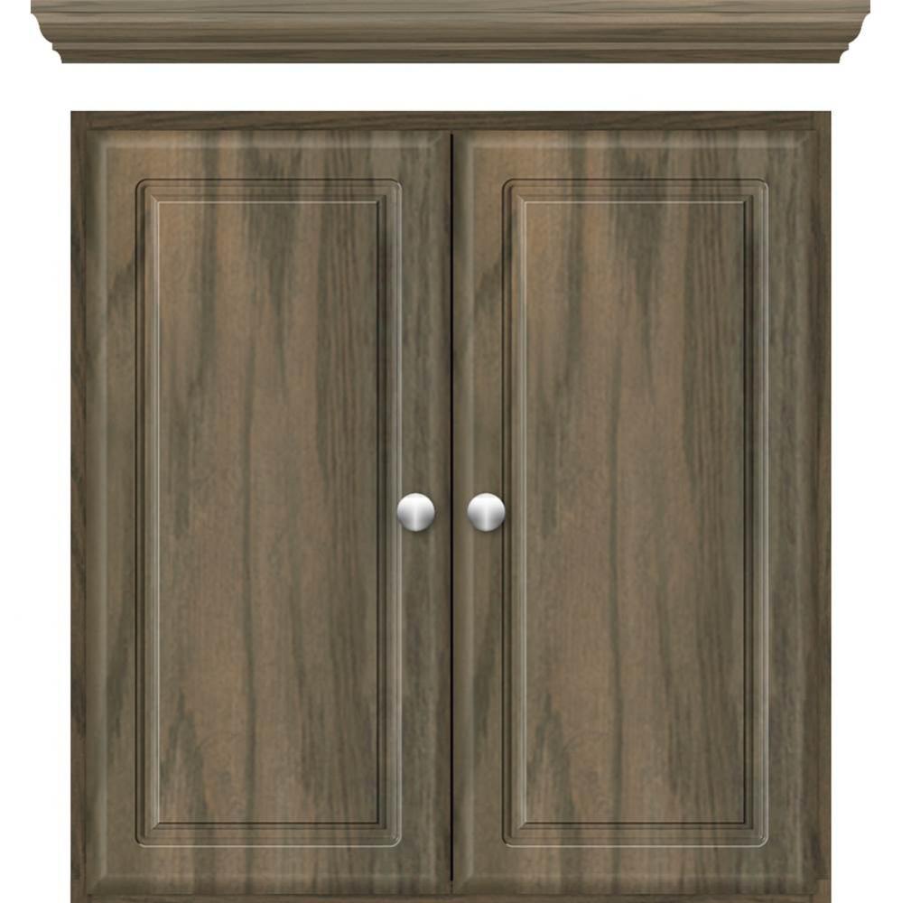 24 X 5.5 X 25 Wall Cubby Ultra Dusky Oak