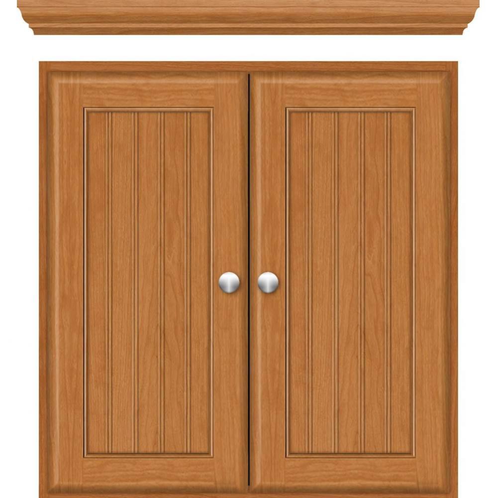 24 X 5.5 X 25 Wall Cubby Beaded Nat Cherry