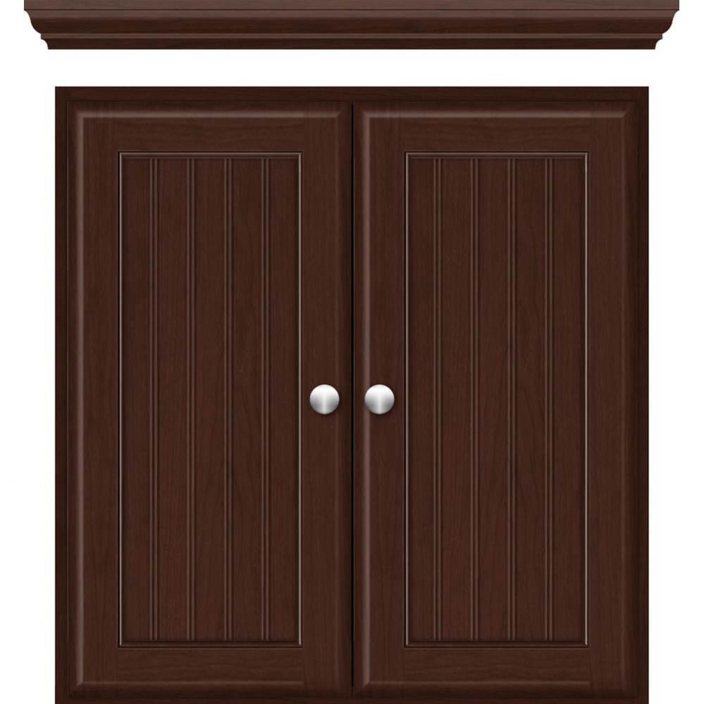 24 X 5.5 X 25 Wall Cubby Beaded Choc Cherry