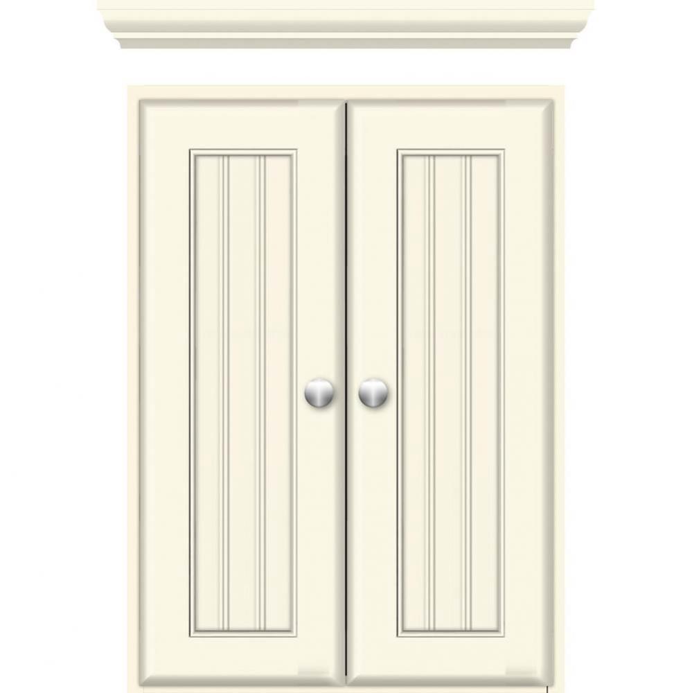 18 X 5.5 X 25 Wall Cubby Beaded Sat Biscuit