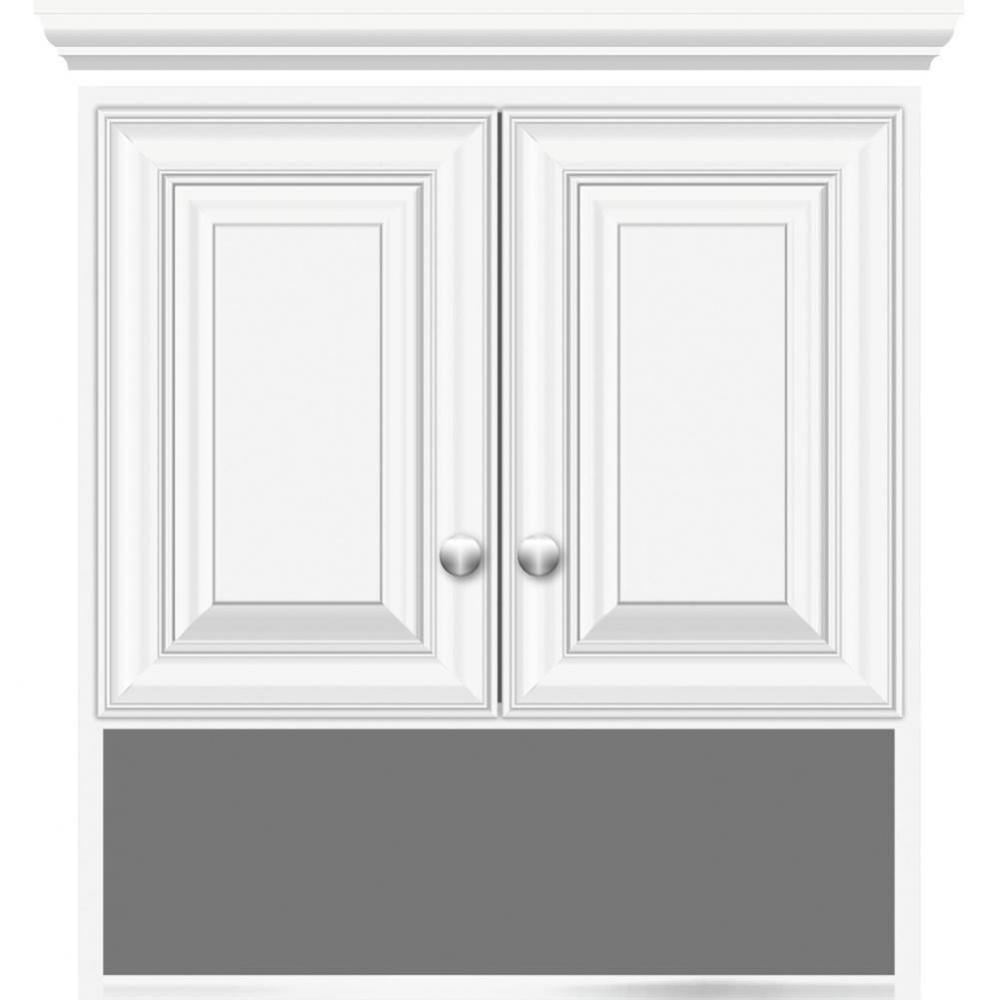 24 X 8.5 X 26 Overjohn Classic Miter Sat White