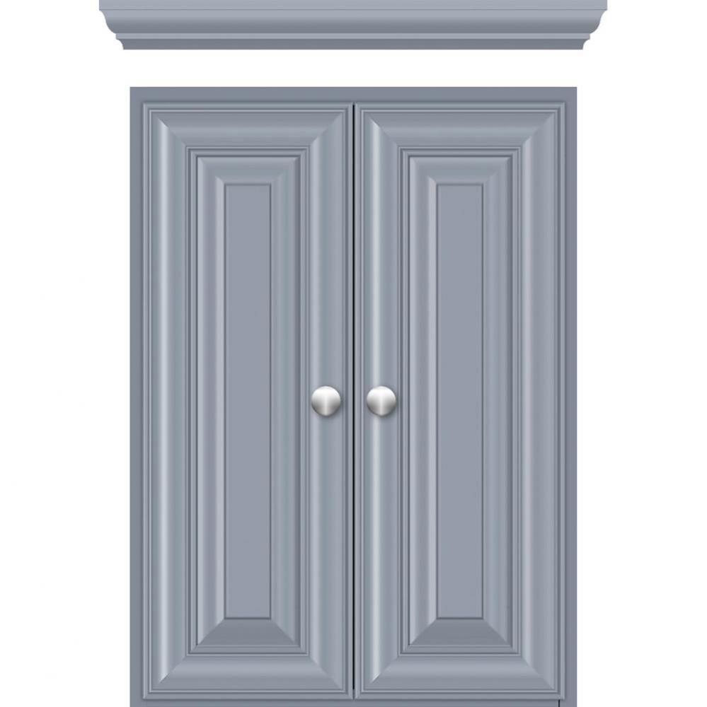 18 X 5.5 X 25 Wall Cubby Classic Miter Sat Silver