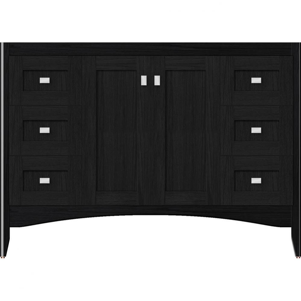 48 X 18 X 34.5 Wallingford View Vanity Shaker Midnight Oak Sb
