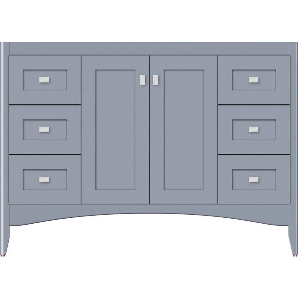 48 X 18 X 34.5 Wallingford View Vanity Shaker Sat Silver Sb