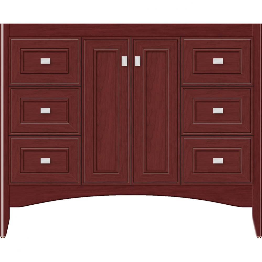 42 X 21 X 34.5 Wallingford View Vanity Deco Miter Dk Cherry Sb