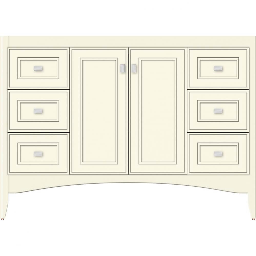 48 X 18 X 34.5 Wallingford View Vanity Deco Miter Sat Biscuit Sb