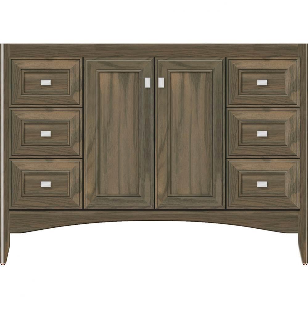 48 X 21 X 34.5 Wallingford View Vanity Deco Miter Dusky Oak Sb