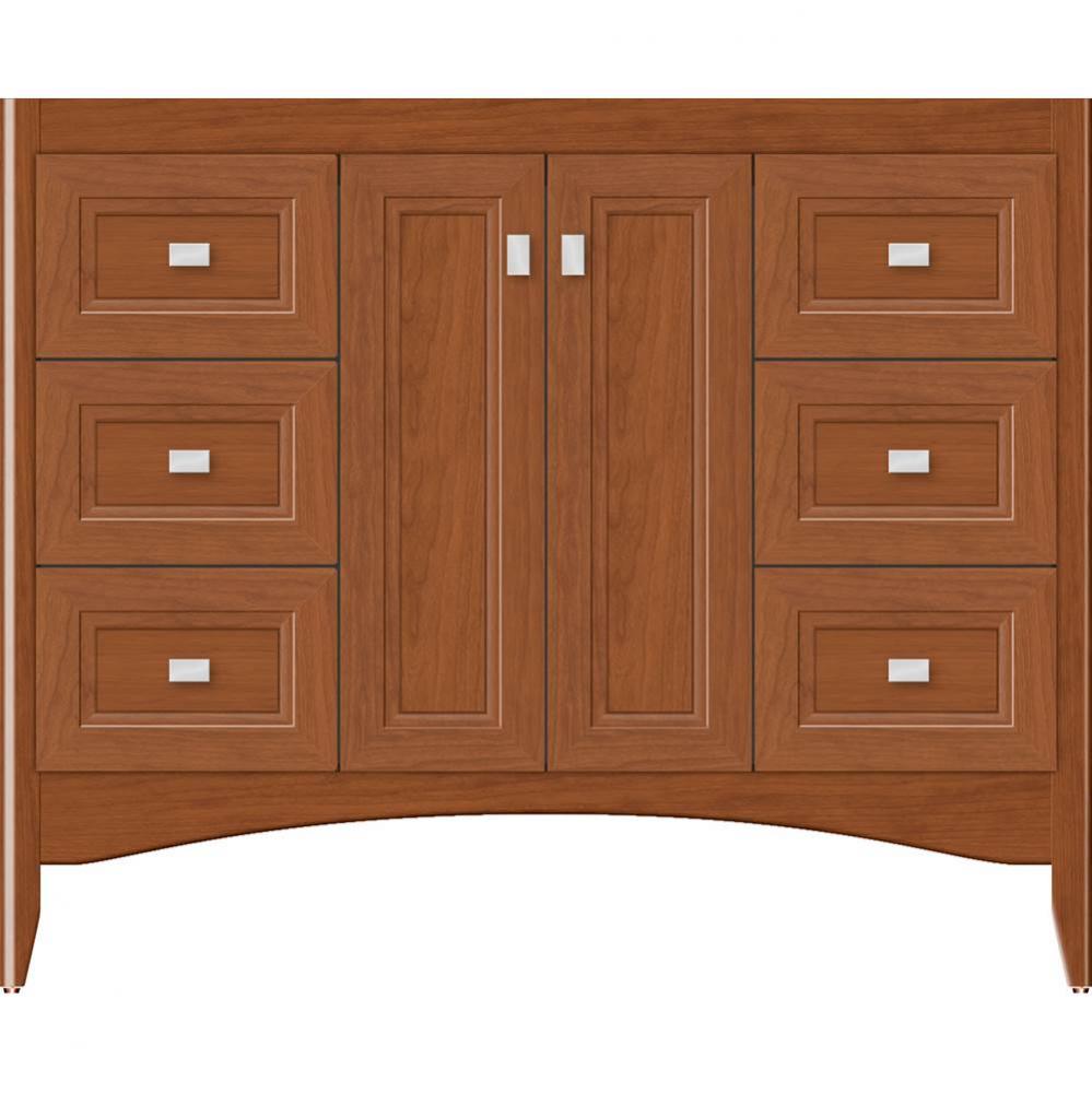 42 X 18 X 34.5 Wallingford View Vanity Ogee Miter Cinn Cherry Sb