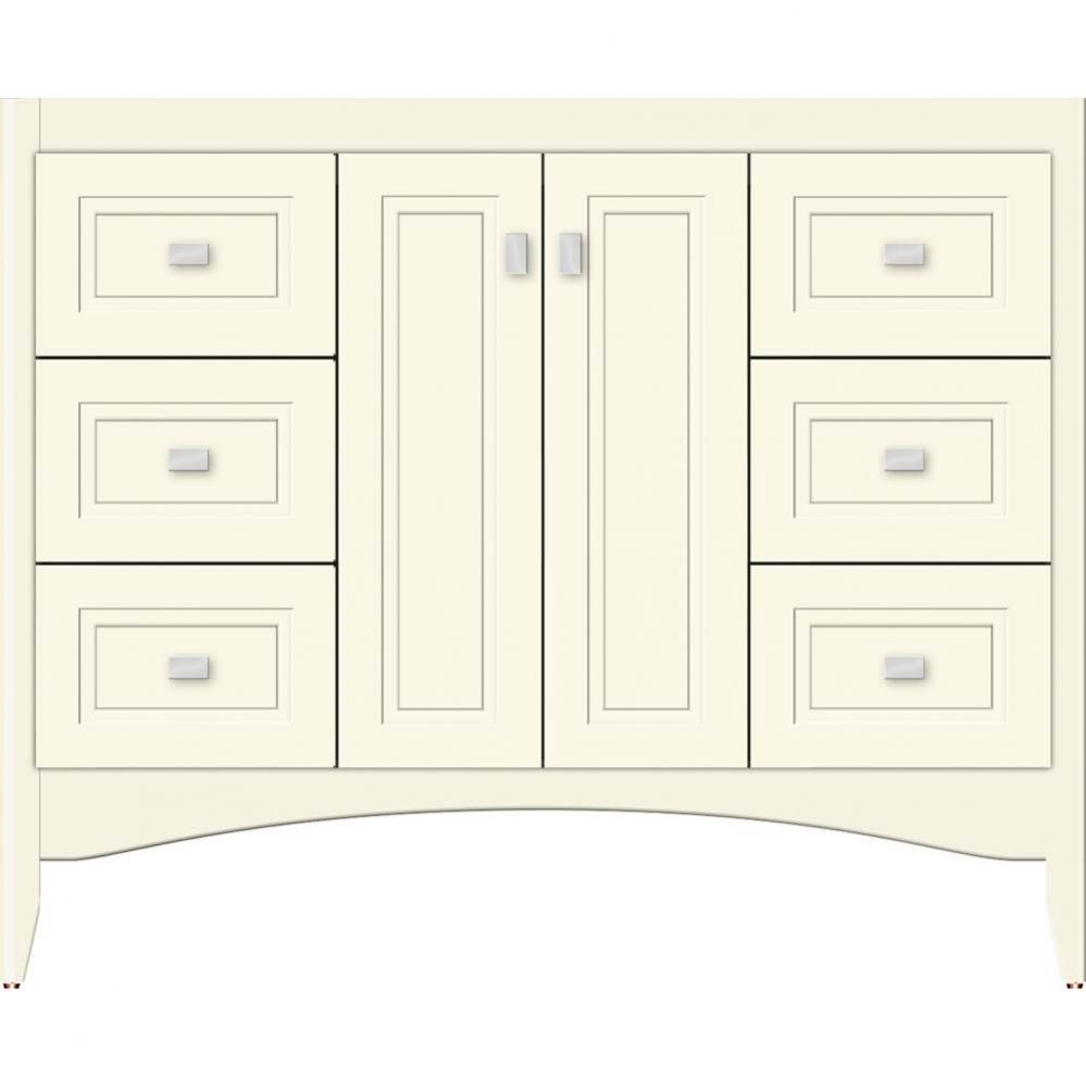 42 X 21 X 34.5 Wallingford View Vanity Ogee Miter Sat Biscuit Sb