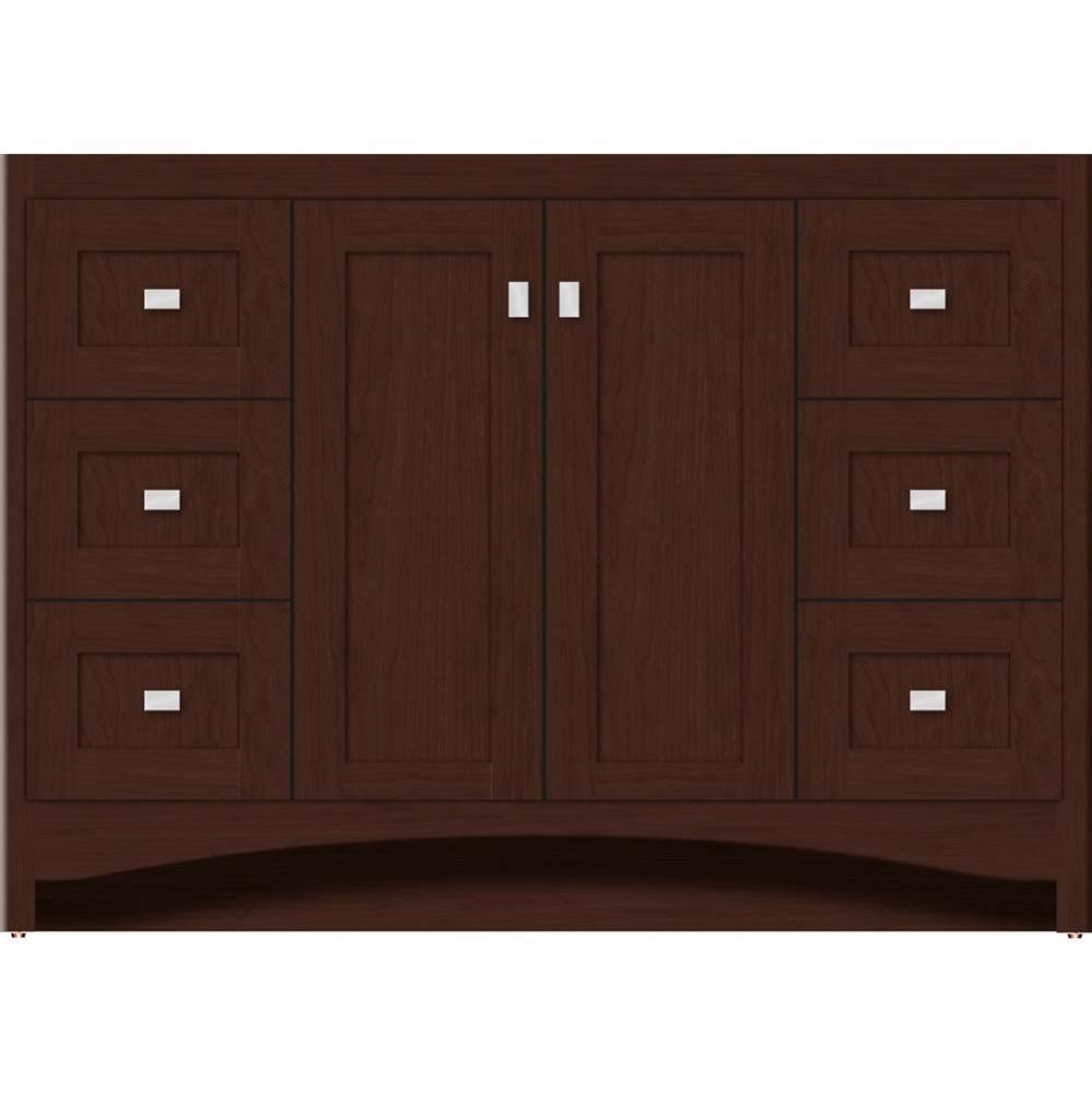 48 X 18 X 34.5 Ravenna View Vanity Shaker Choc Cherry Sb