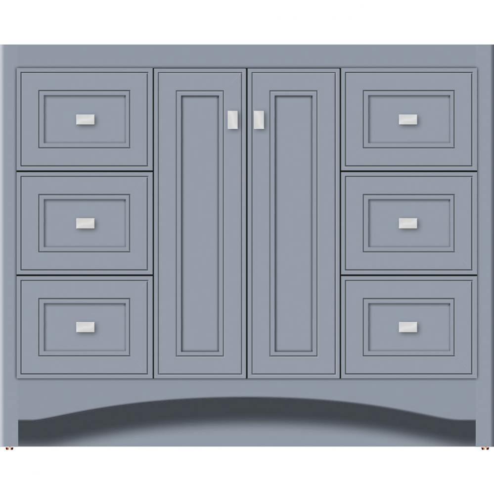 42 X 21 X 34.5 Ravenna View Vanity Deco Miter Sat Silver Sb