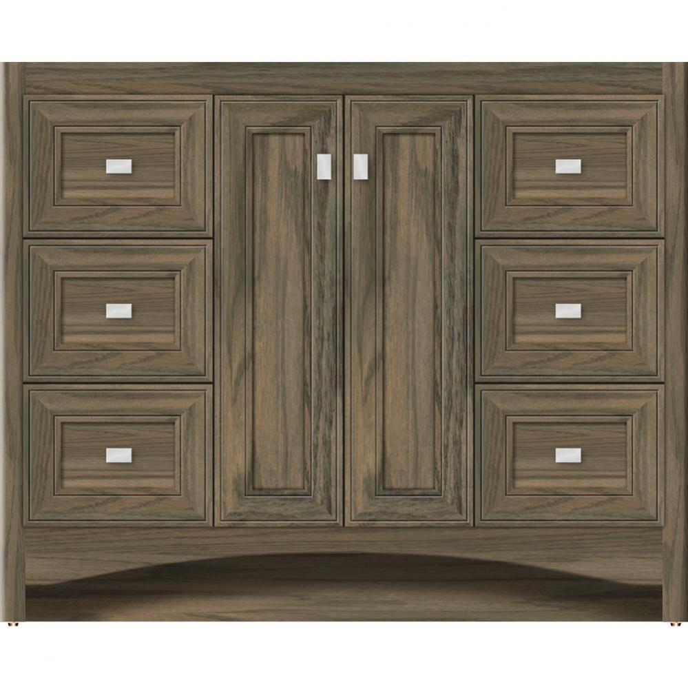 42 X 21 X 34.5 Ravenna View Vanity Deco Miter Dusky Oak Sb
