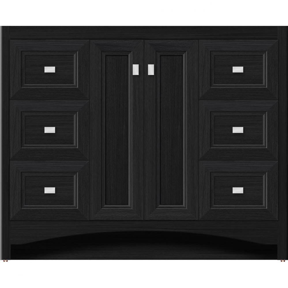 42 X 21 X 34.5 Ravenna View Vanity Ogee Miter Midnight Oak Sb