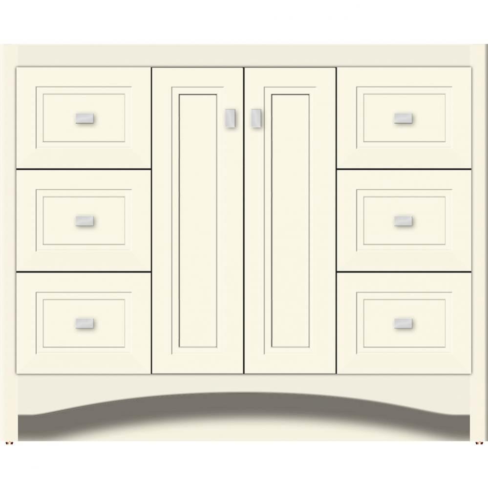 42 X 18 X 34.5 Ravenna View Vanity Ogee Miter Sat Biscuit Sb